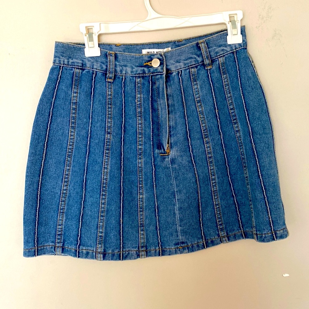 Wild Honey Jean Skirt